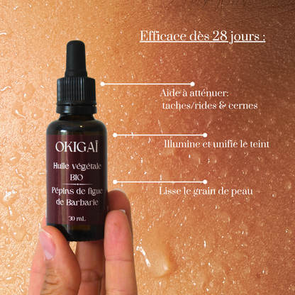 Huile bio - Pépins de figue de barbarie - 30 mL Okigaï