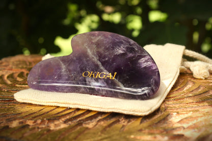 Gua Sha en pierre naturelle Okigaï