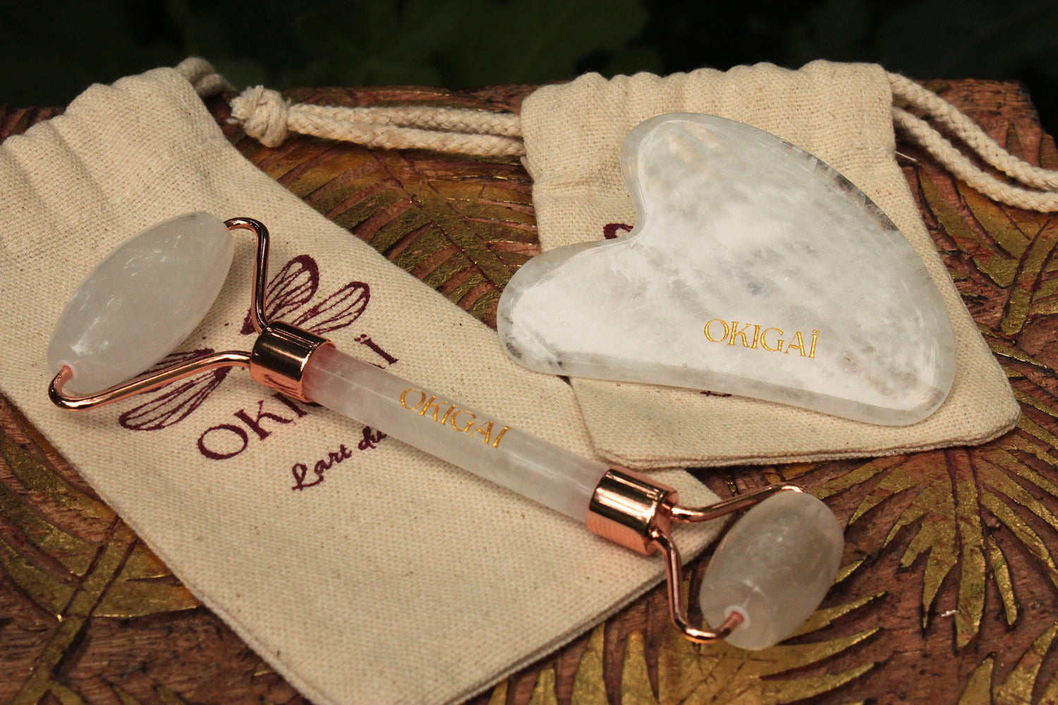 Set Gua Sha & Roll on Okigaï